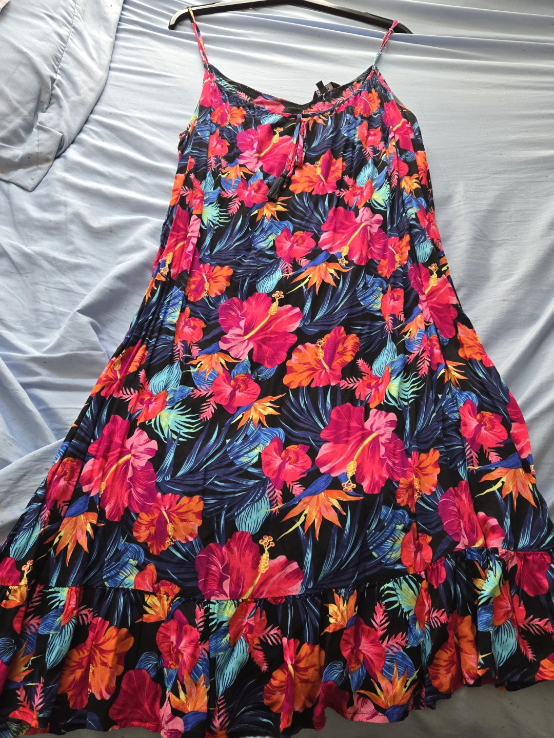 Tropical Floral Maxi Dress