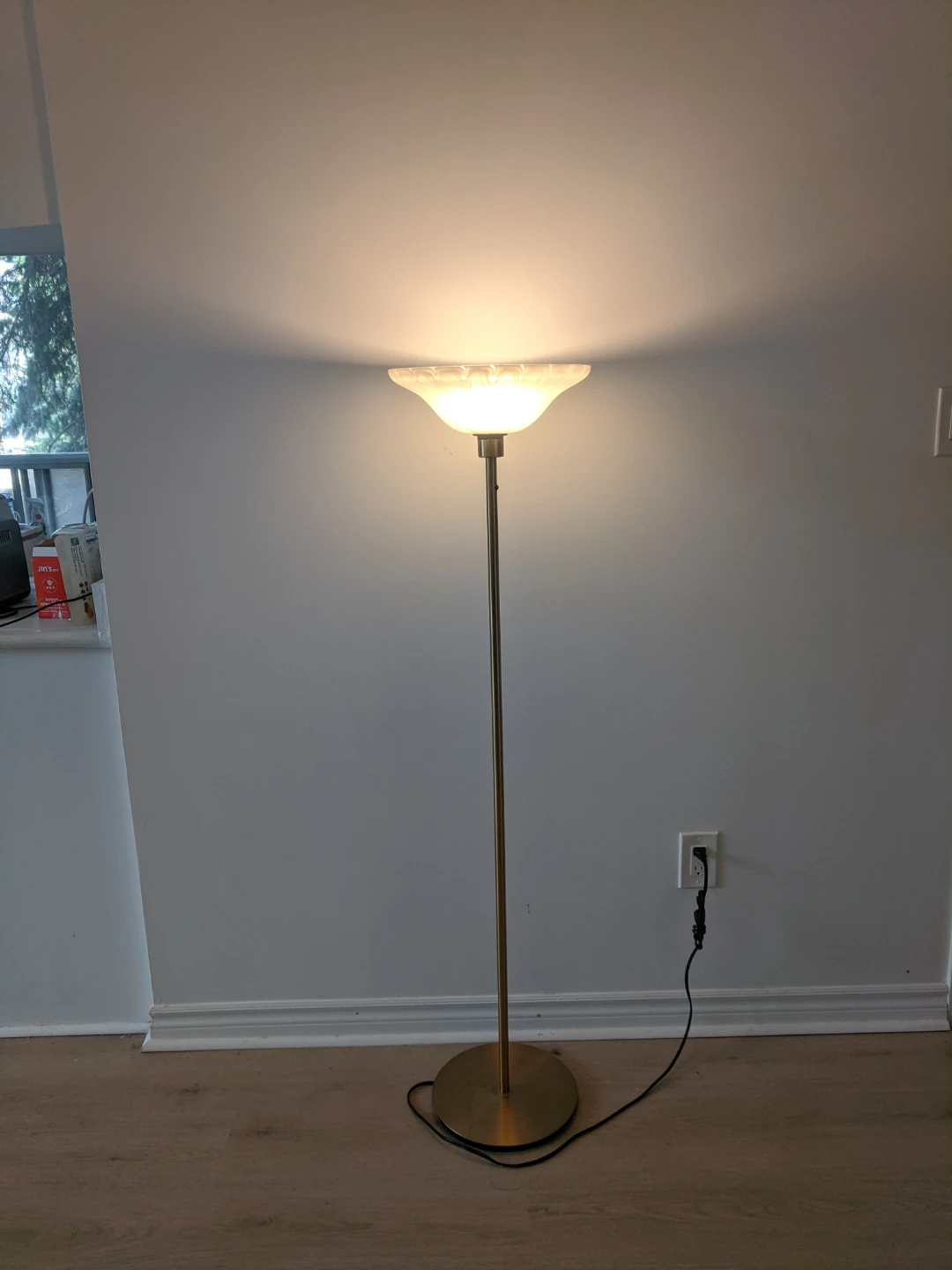 Floor Lamp with Frosted Glass Shade - photo 2