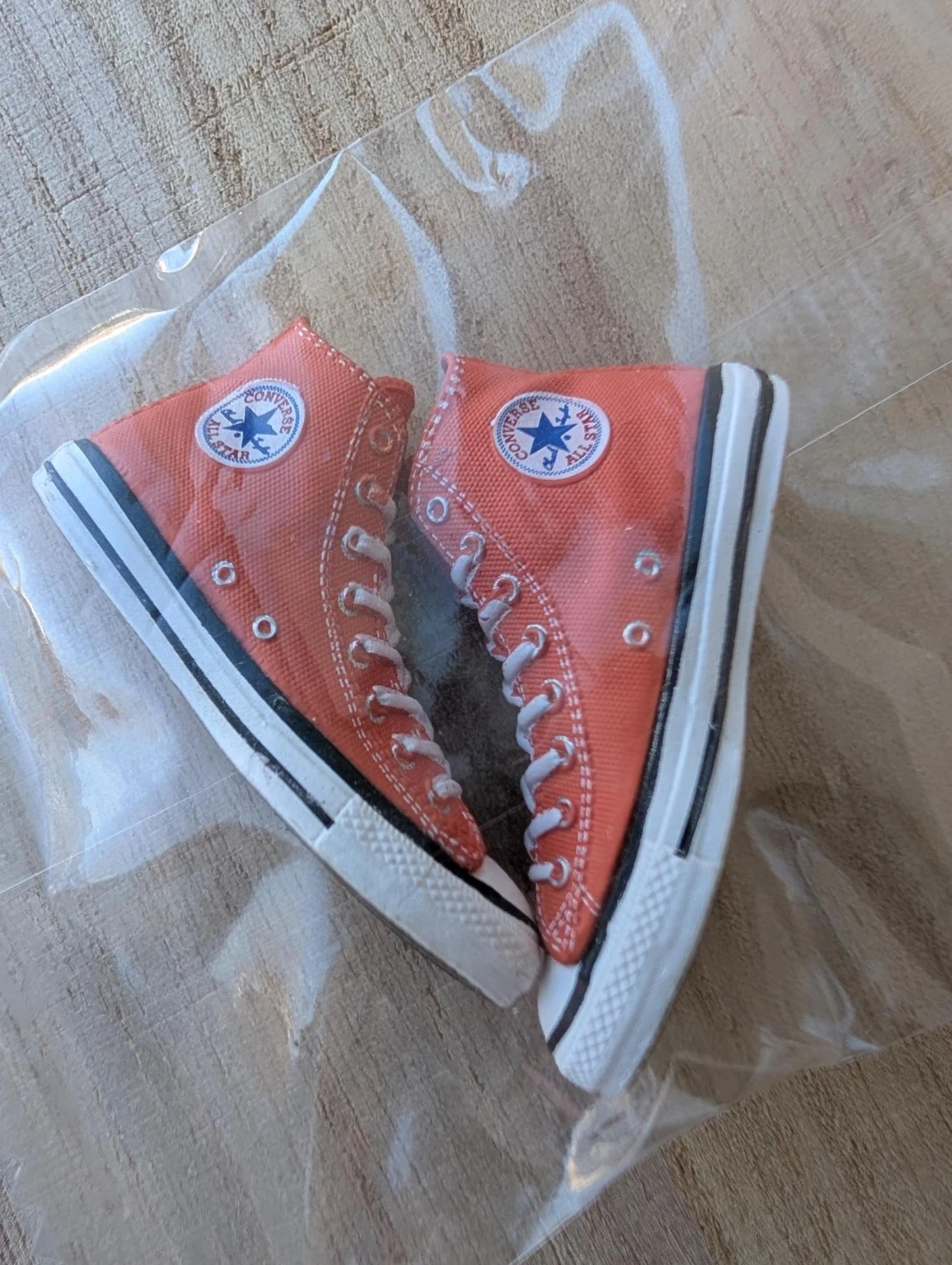Miniature Orange Converse Chuck Taylor All Star High Top Shoes