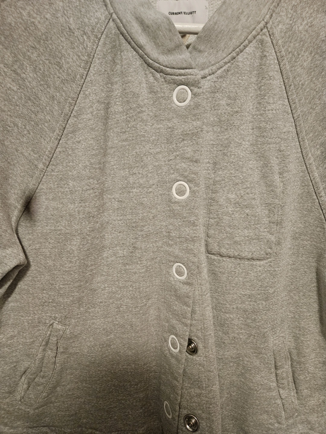 CURRENT/ELLIOTT Gray Sweatshirt Jacket Size 2