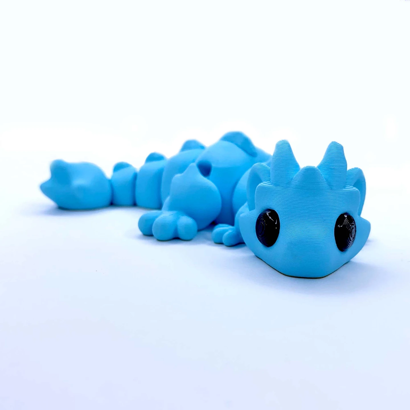 Blue Articulated Dragon Fidget Toy - photo 3