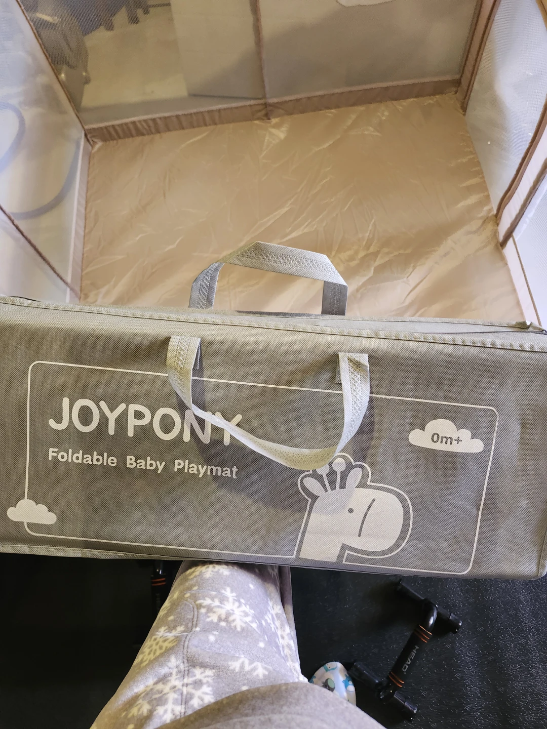 JOYPONY Foldable Baby Playpen with Mat - 50x50 IN - photo 3