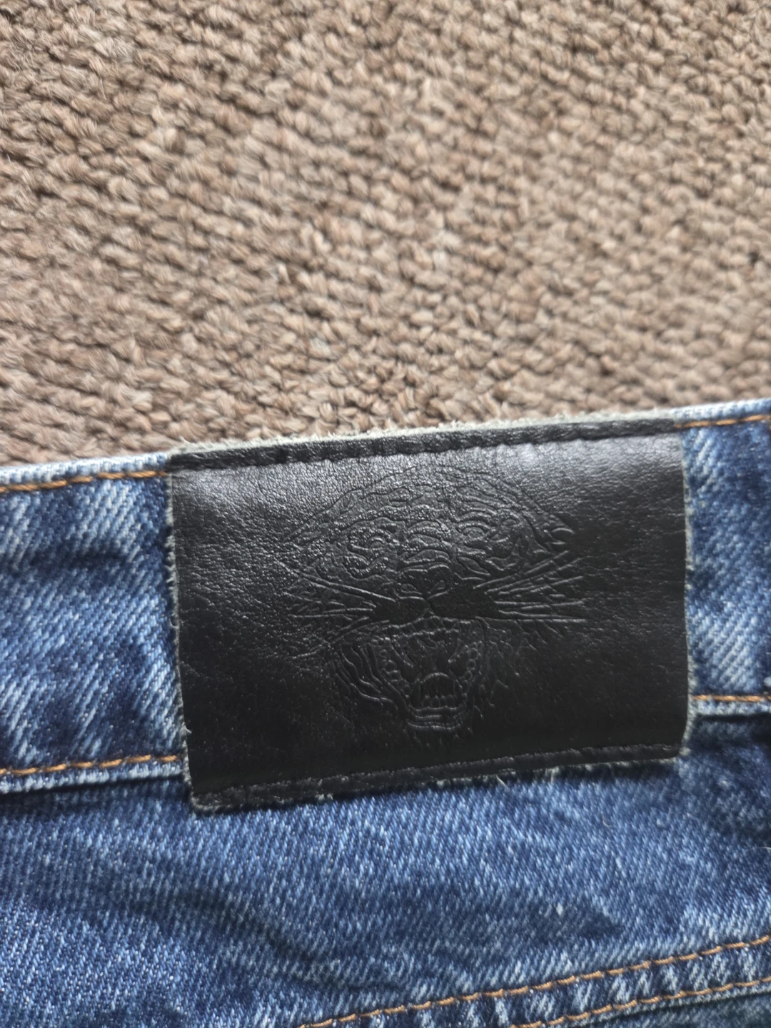 Ed Hardy Embroidered Skull and Snake Jeans - size 38 - photo 3