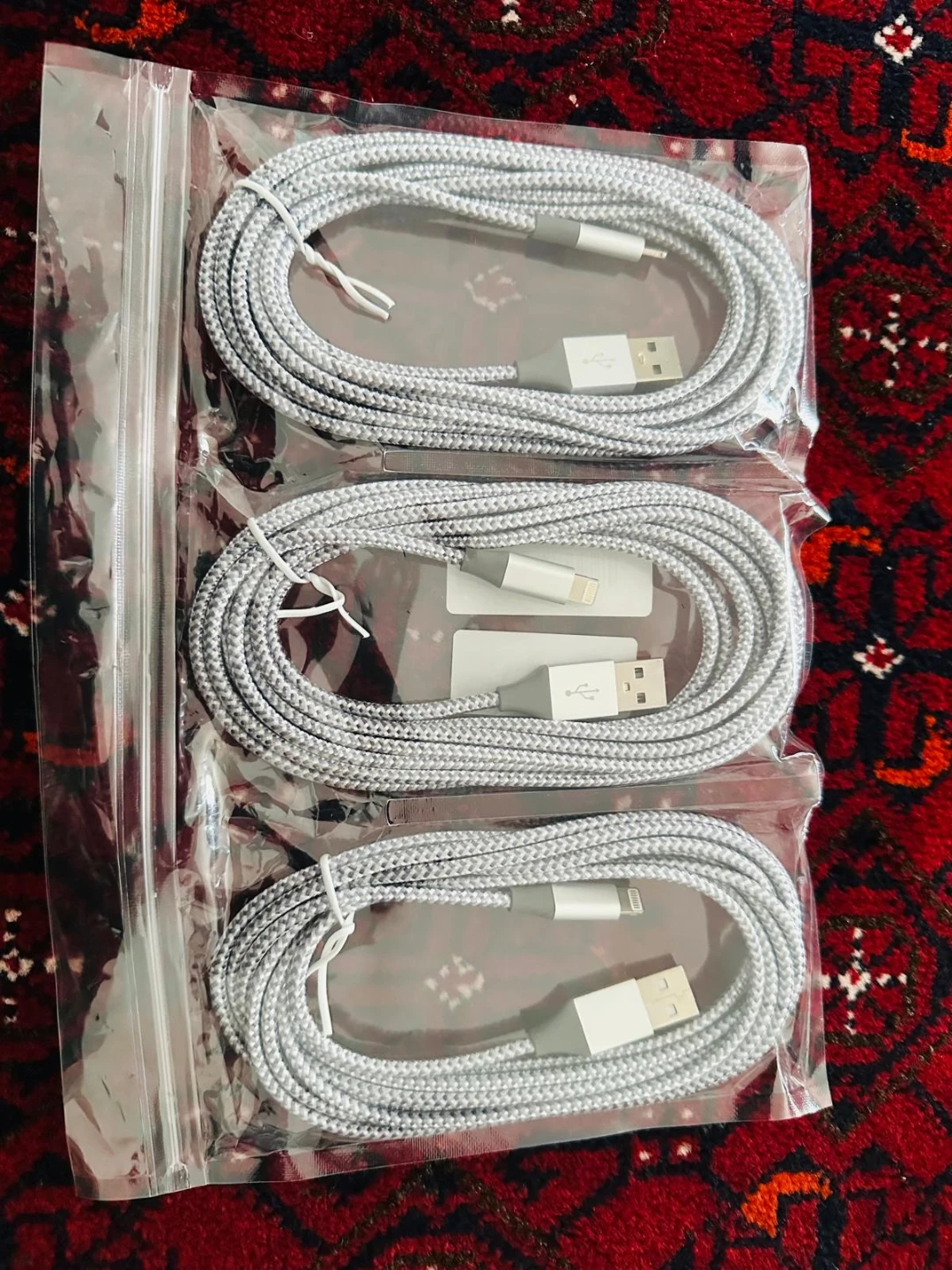 3 Pack Braided Lightning to USB Cables