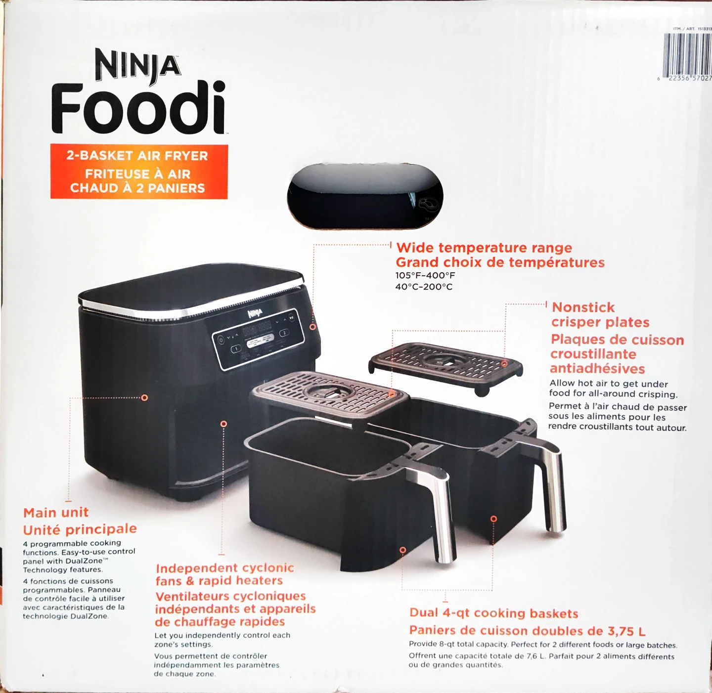 Ninja Foodi 2-Basket Air Fryer - photo 3