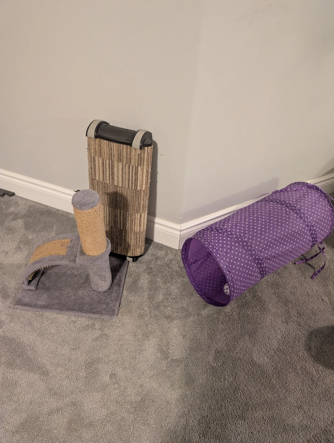 Cat Scratching Post and Tunnel Toy Set