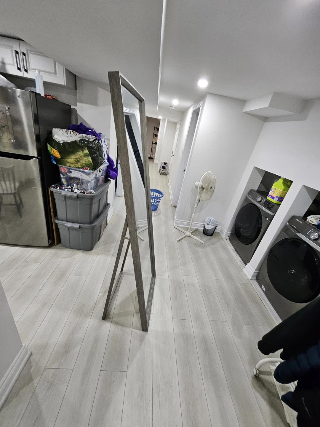 Full-Length Floor Mirror with Grey Frame - photo 3