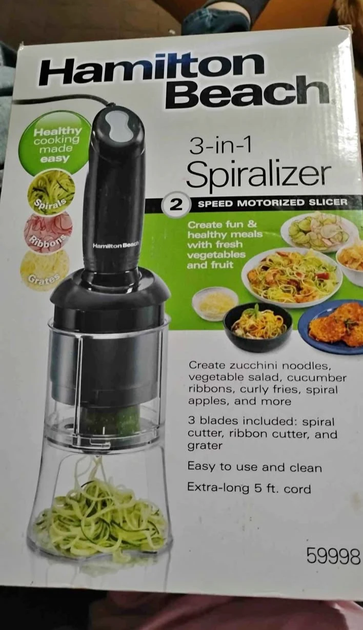 Hamilton Beach 3-in-1 Electric Spiralizer