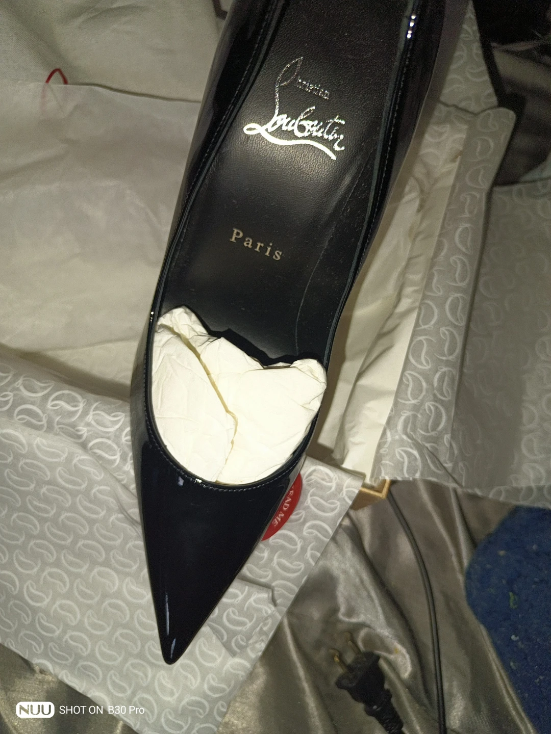 Christian Louboutin Black Patent Leather Heels - photo 4