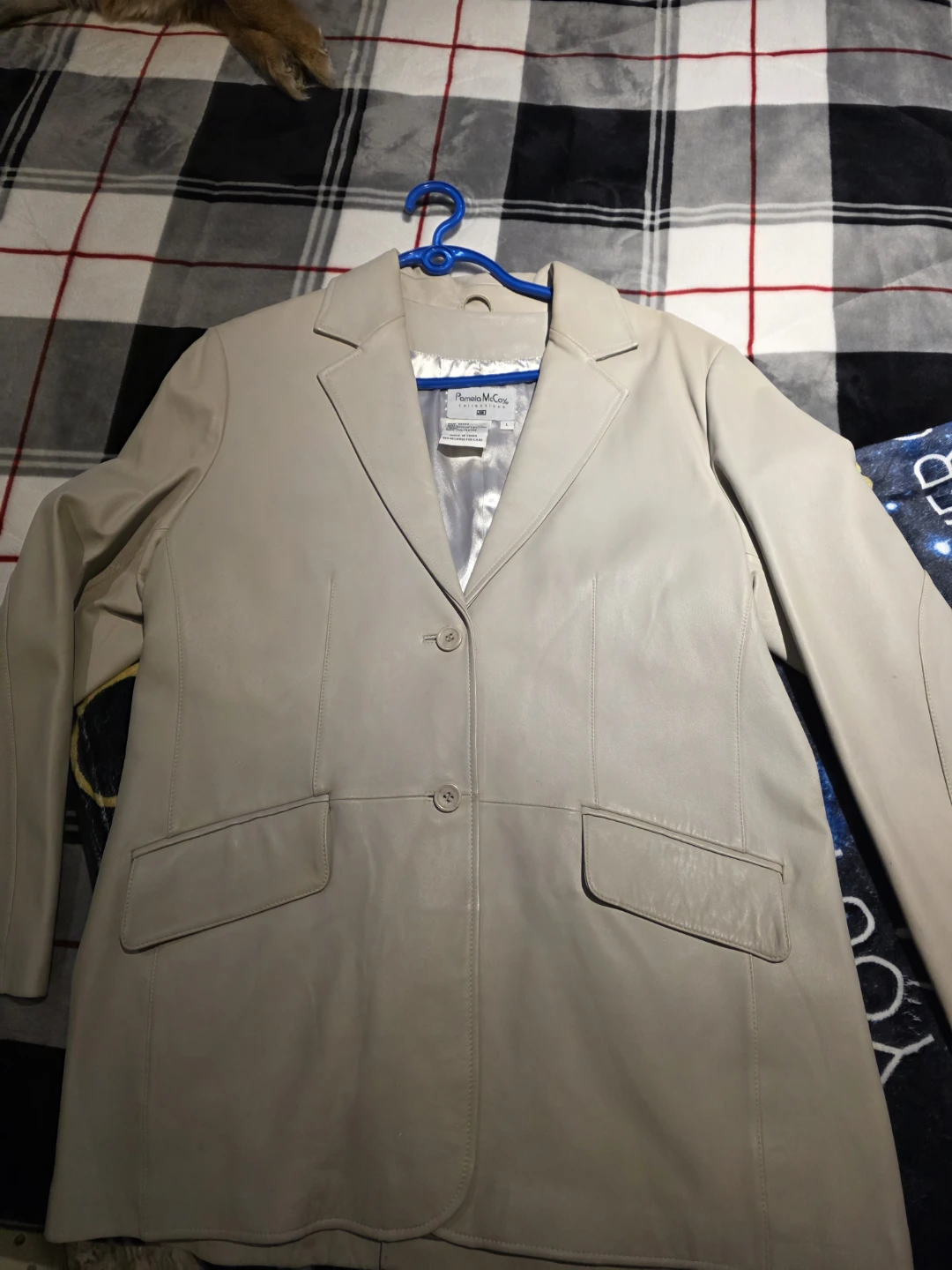 Pamela McCoy Leather Blazer - Size L