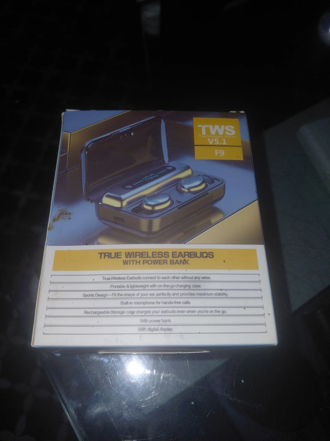 TWS F9 V5.1 True Wireless Earbuds with Power Bank Charging Case