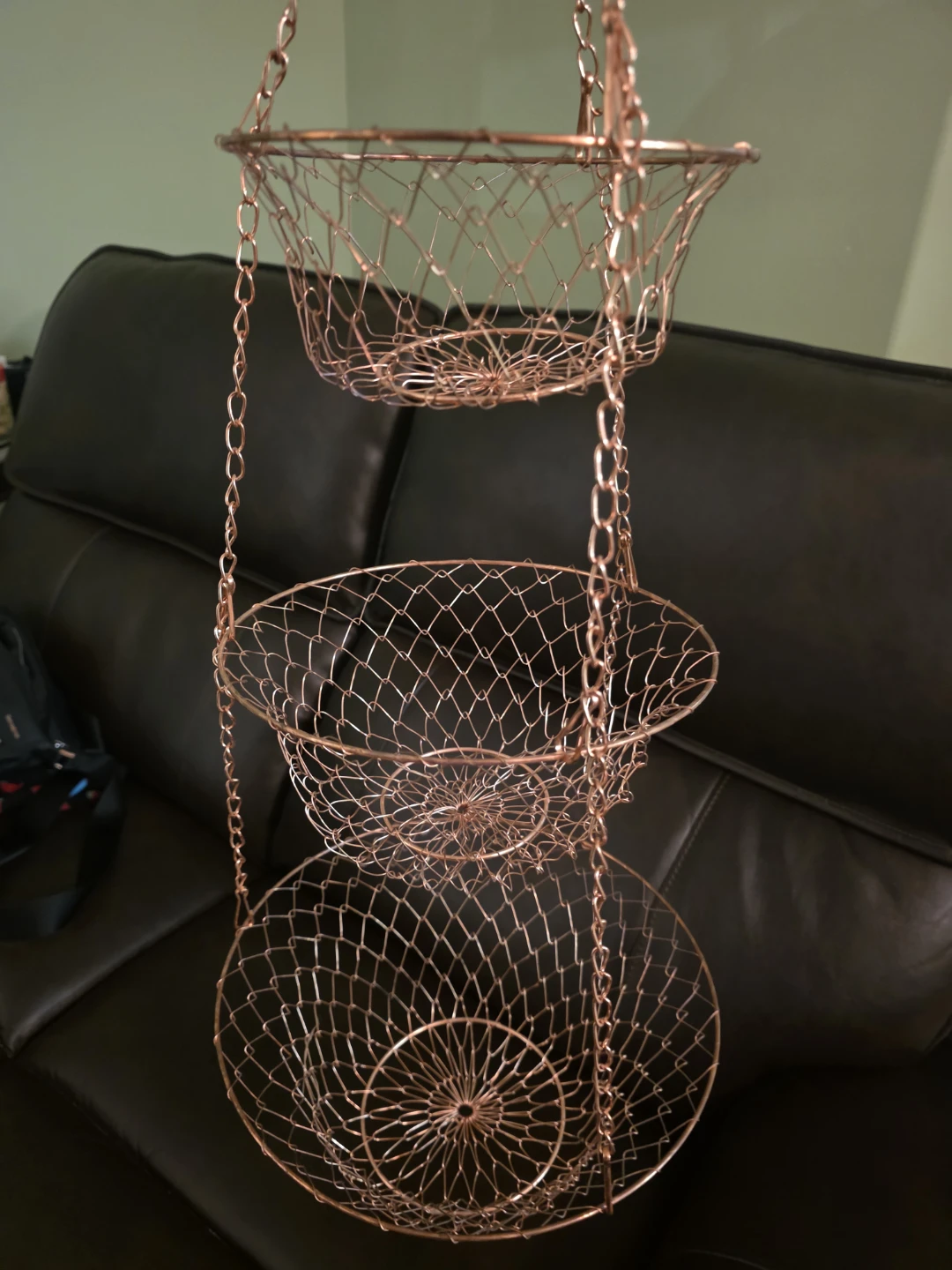 3-Tier Hanging Wire Fruit & Vegetable Basket
