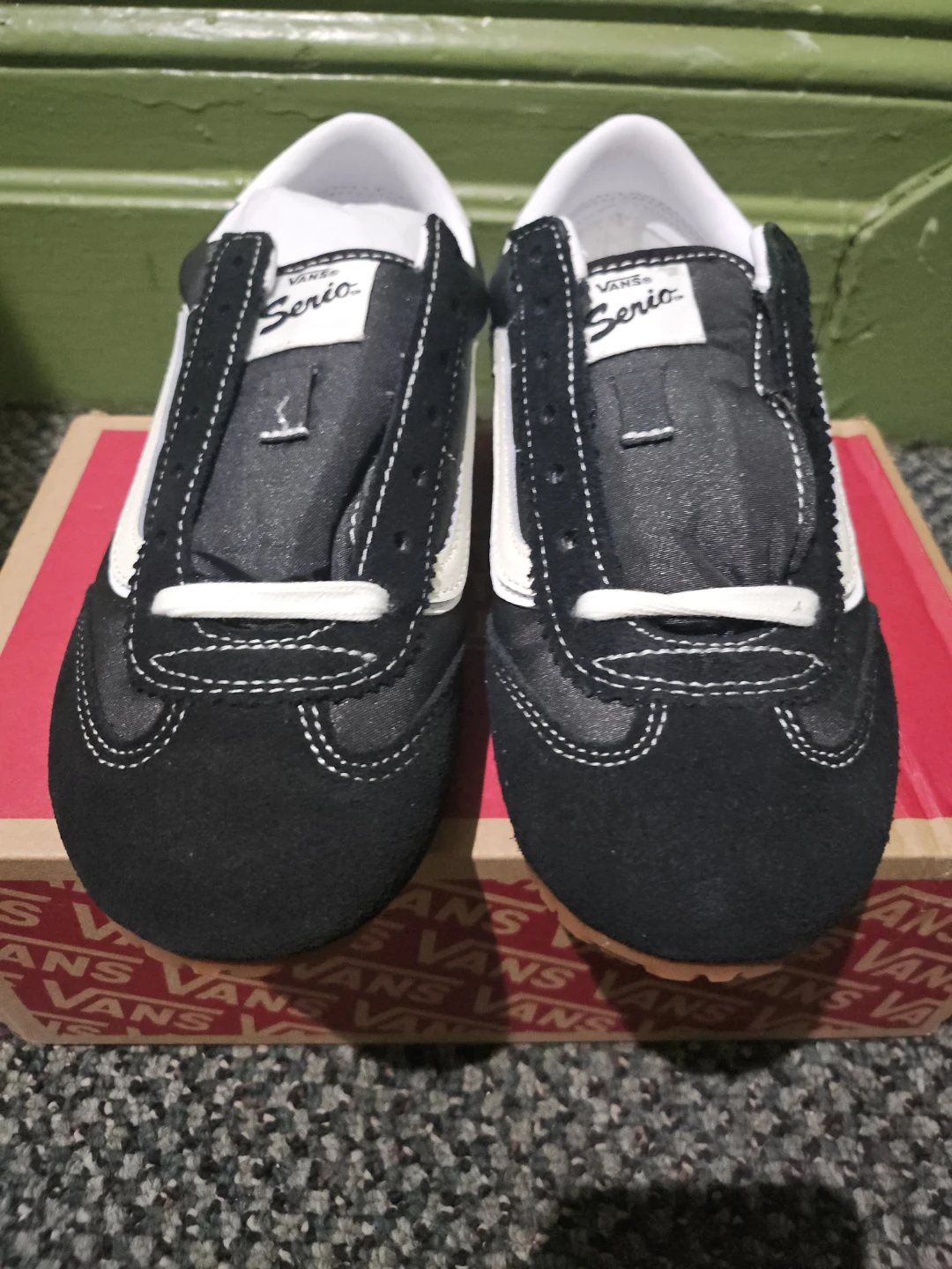 Vans Serio Black White Suede Sneakers - photo 2