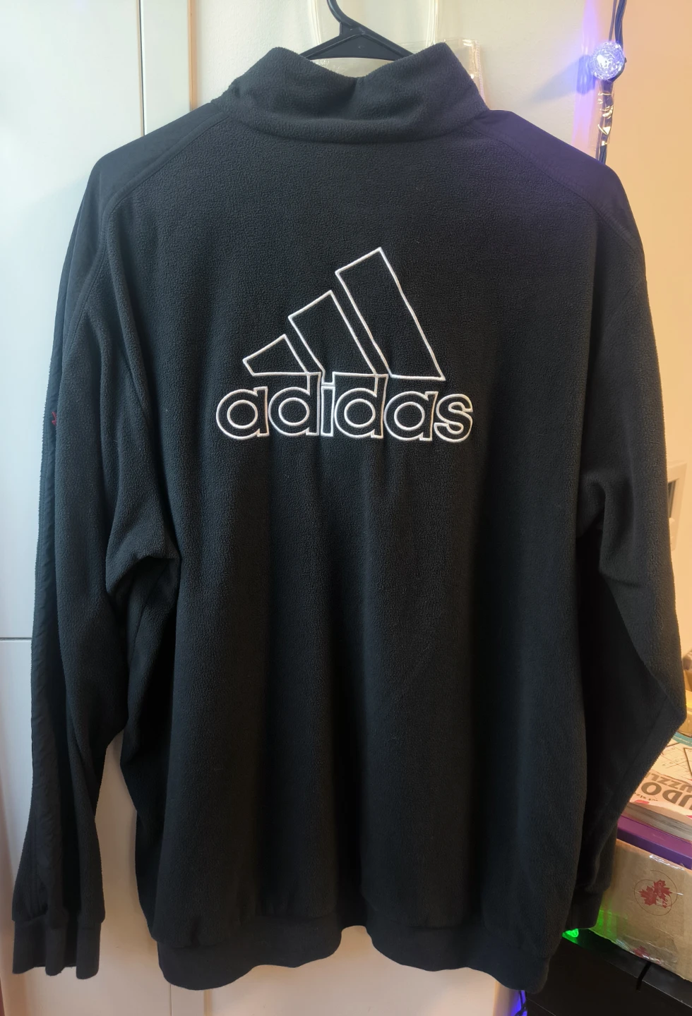 Adidas Fleece Quarter Zip - Black - XL - photo 4