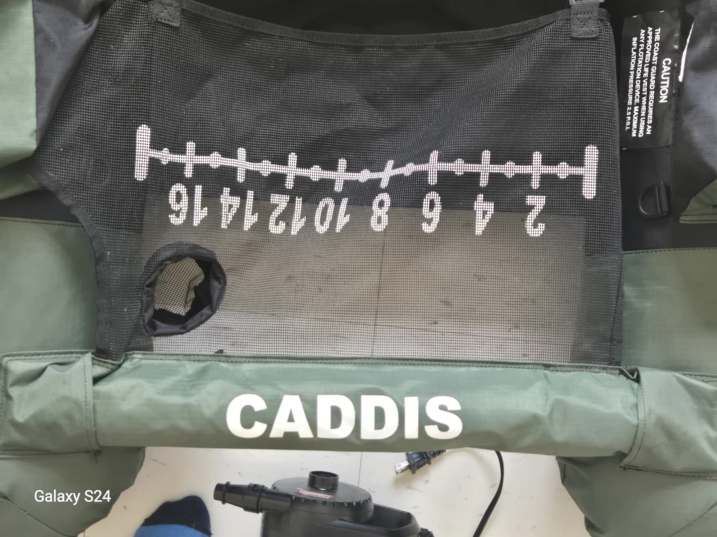 Caddis Fishing Floating Tube with Electric Air Pump - photo 3