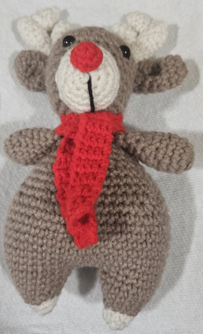 Handmade Crochet Reindeer Plush - photo 3