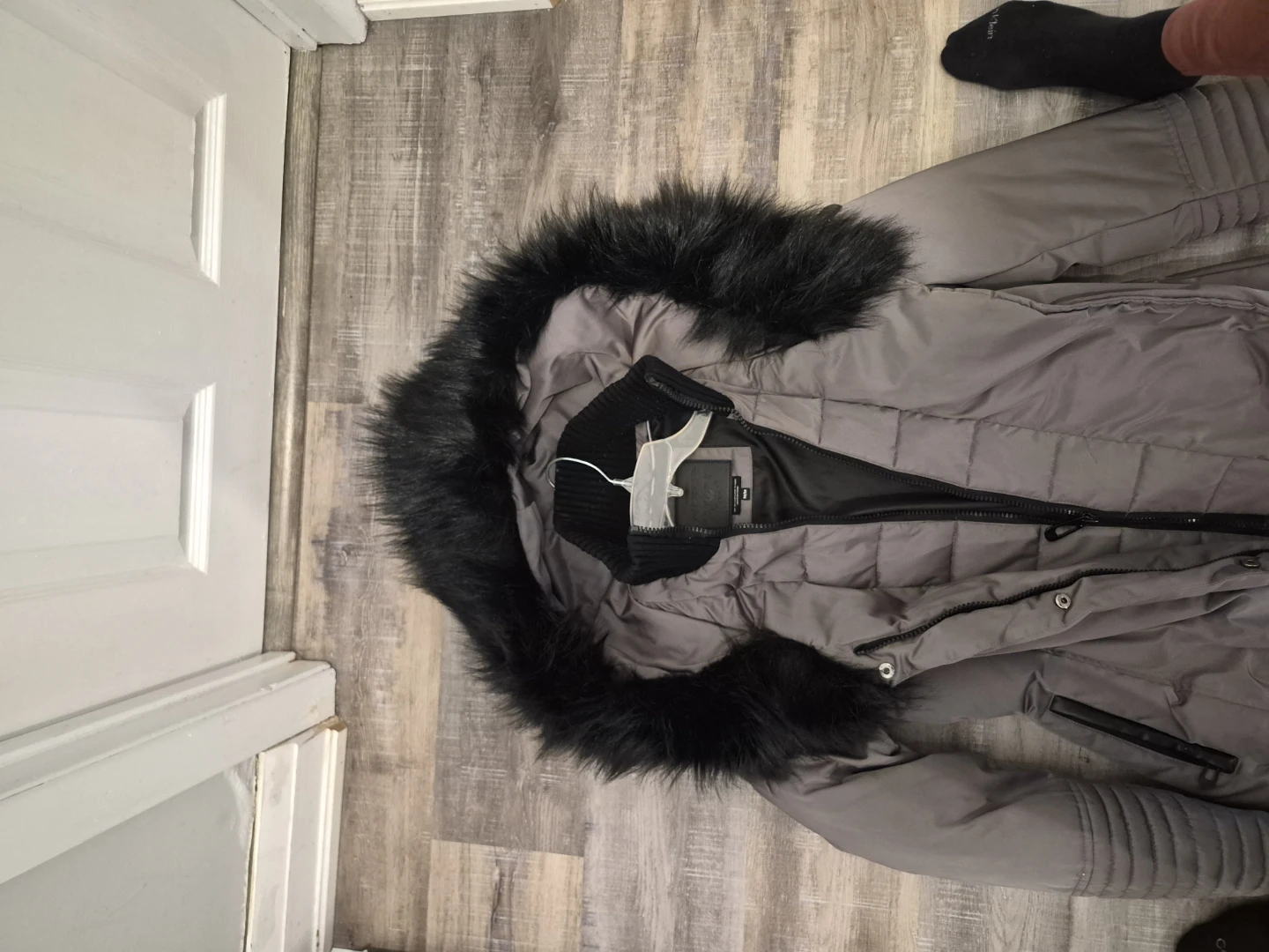 Puffer Coat with Fur Hood - photo 2