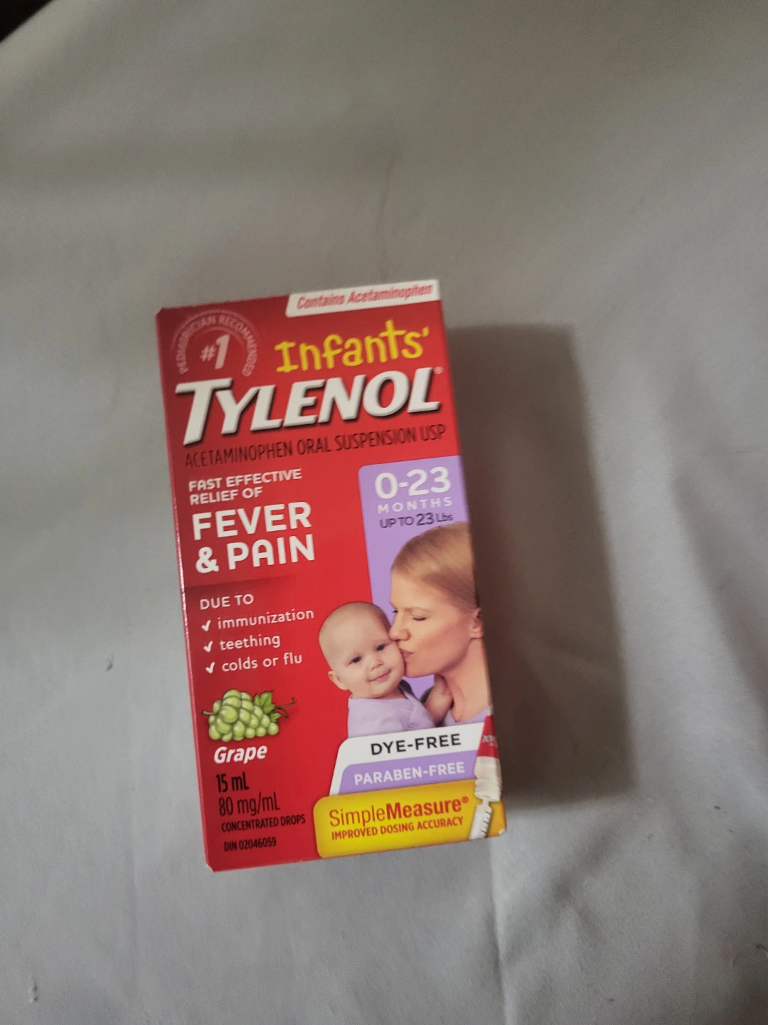Infants' Tylenol Grape Concentrated Drops 15 mL