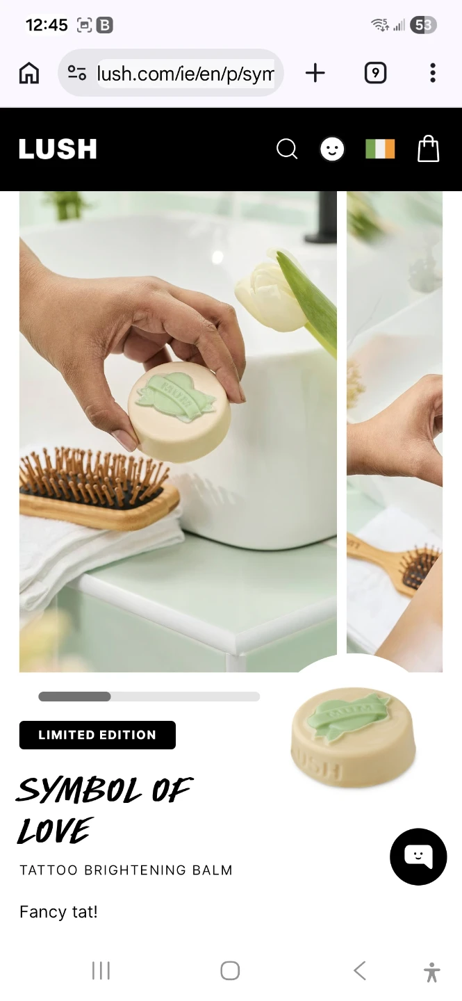 LUSH Symbol of Love Tattoo Brightening Balm