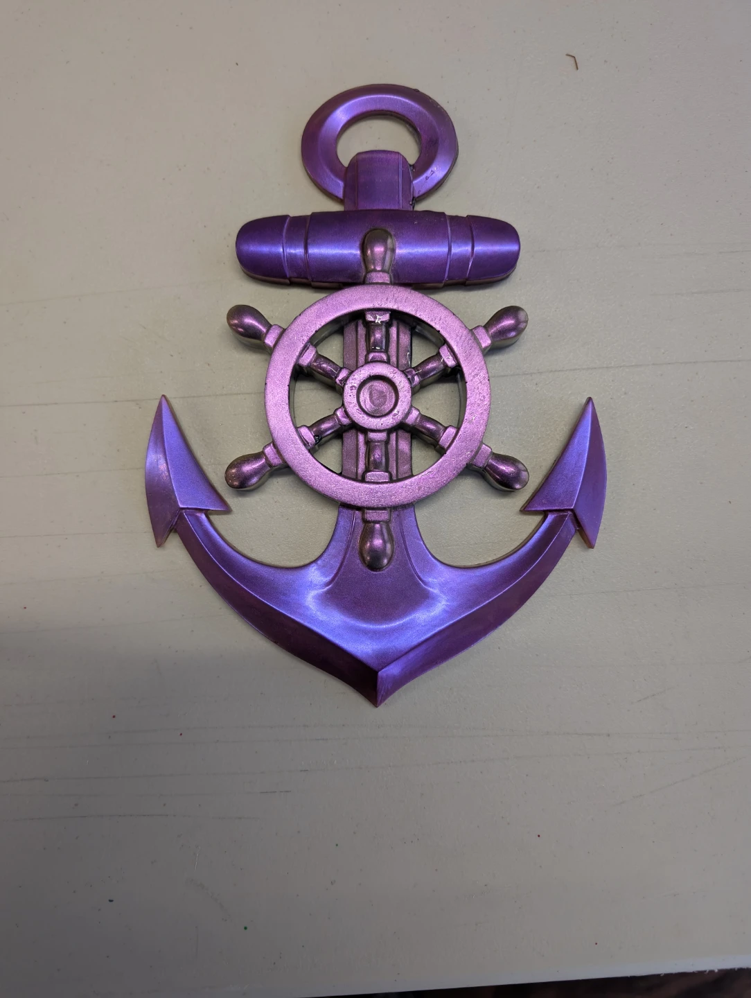 Purple Anchor and Ship Wheel Wall Decor - photo 2