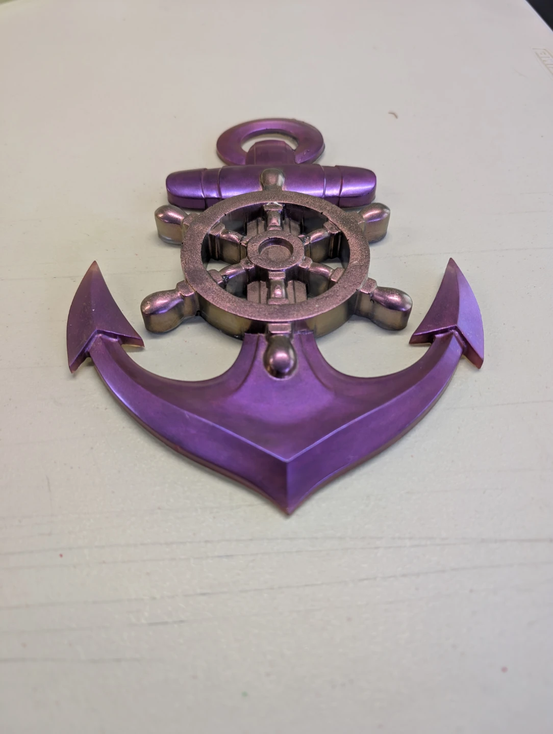 Purple Anchor and Ship Wheel Wall Decor - photo 3