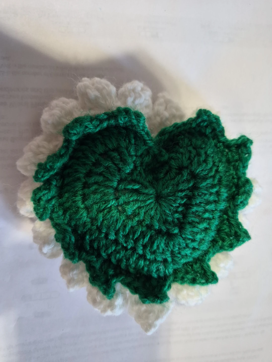 Crocheted Heart Keychain - photo 4