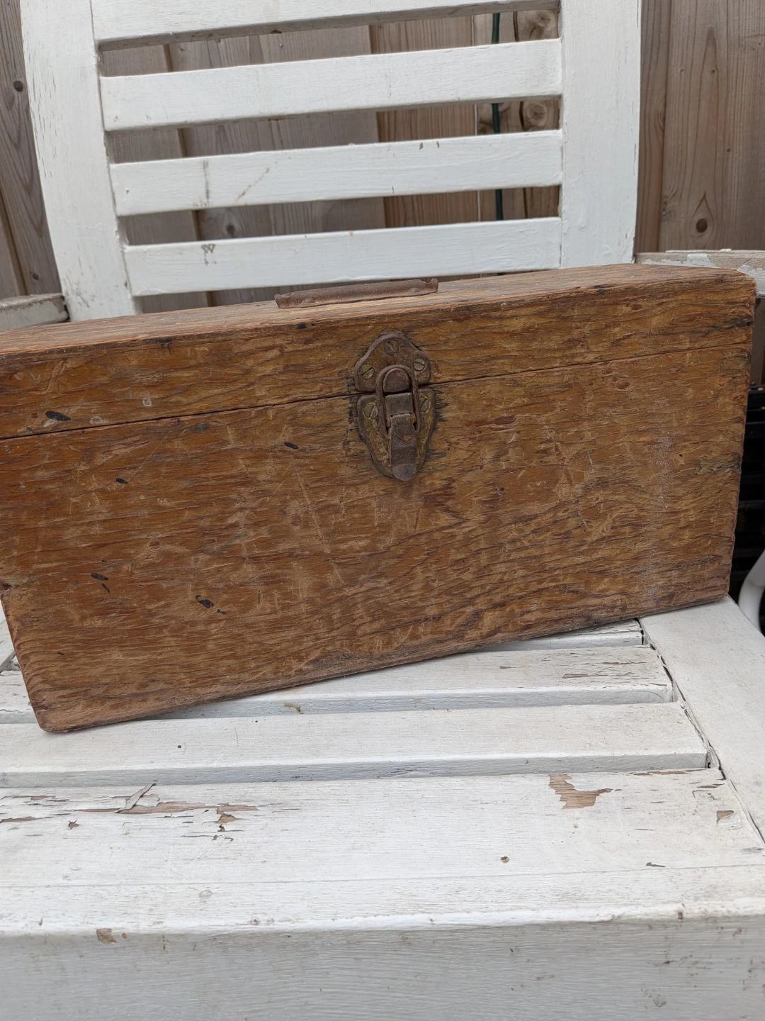 Vintage Wooden Tool Box