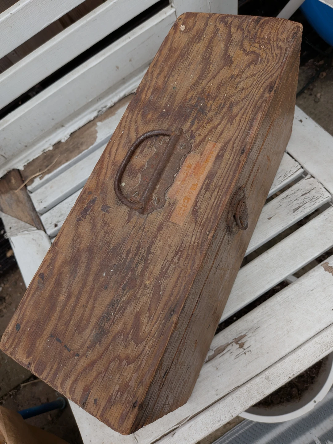 Vintage Wooden Tool Box - photo 2