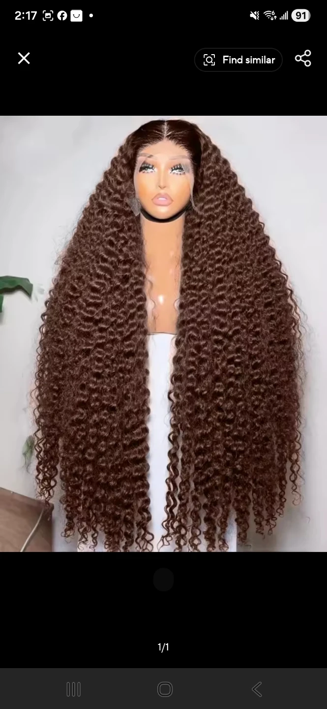 Long Curly Brown Wig - photo 3
