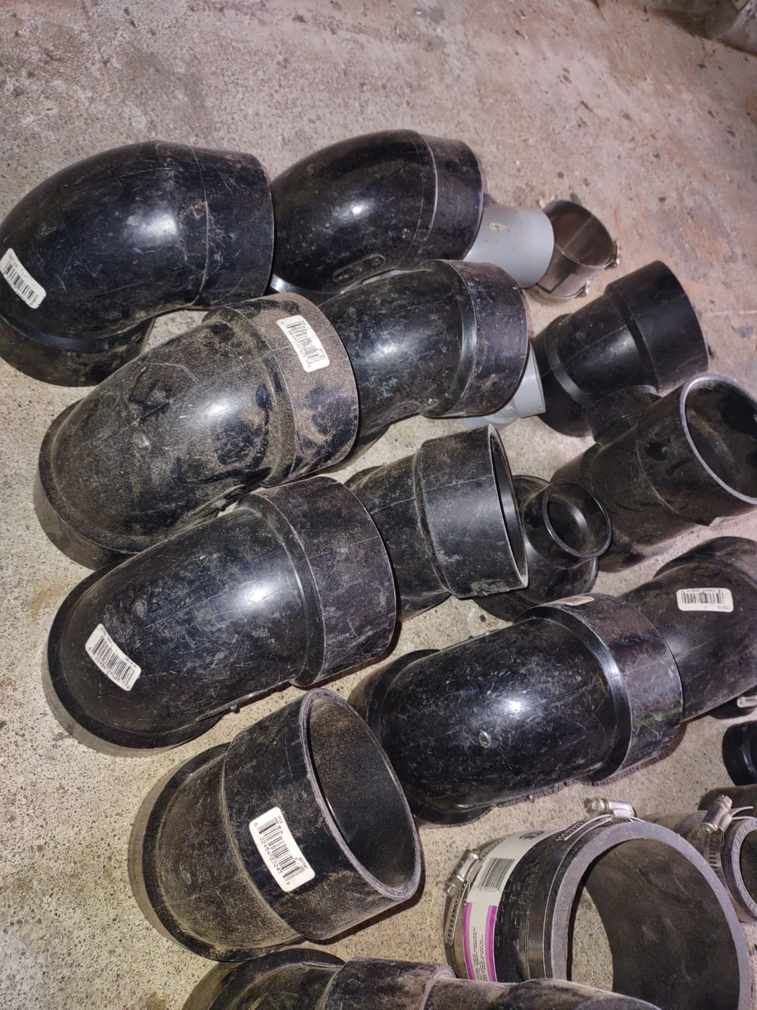 Assorted Black PVC Pipe Fittings - photo 5