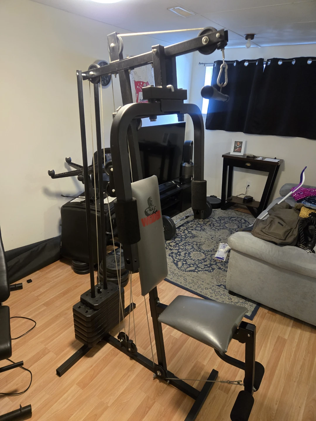 Weider Home Gym Set with Weight Stack - photo 2