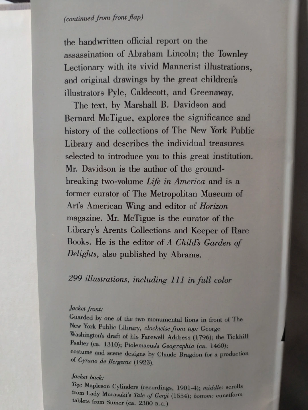 Treasures of the New York Public Library, Hardcover Book - photo 3