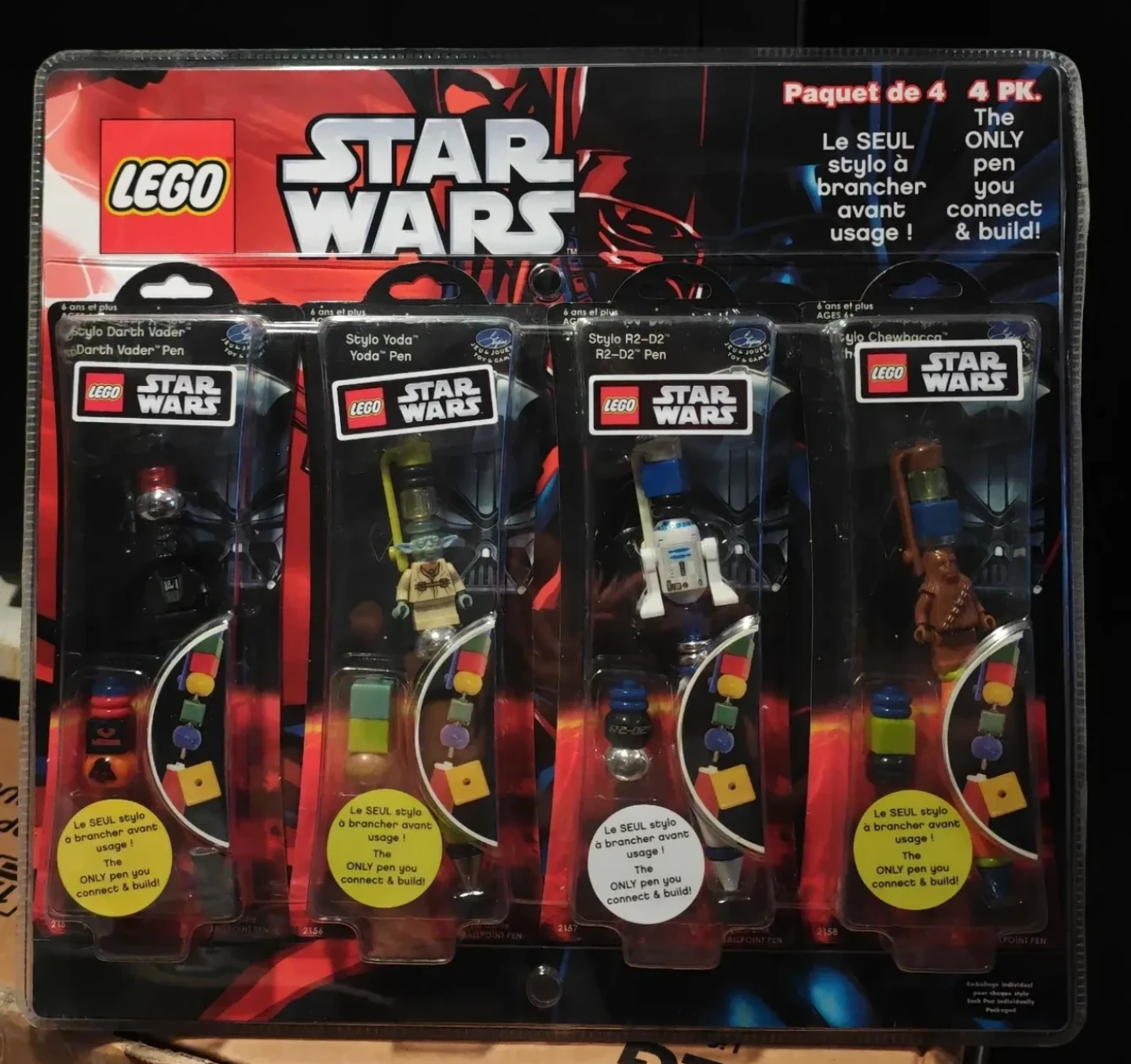 LEGO Star Wars Connect & Build 4 Pen Set - BRAND NEW