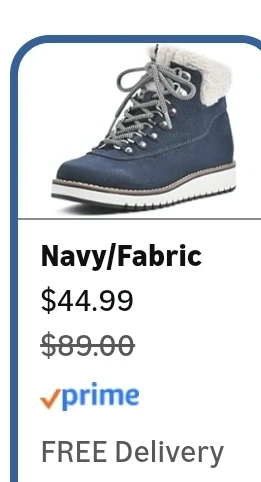 🥕Navy Blue Lace-Up Winter Boots with Sherpa Lining - photo 3
