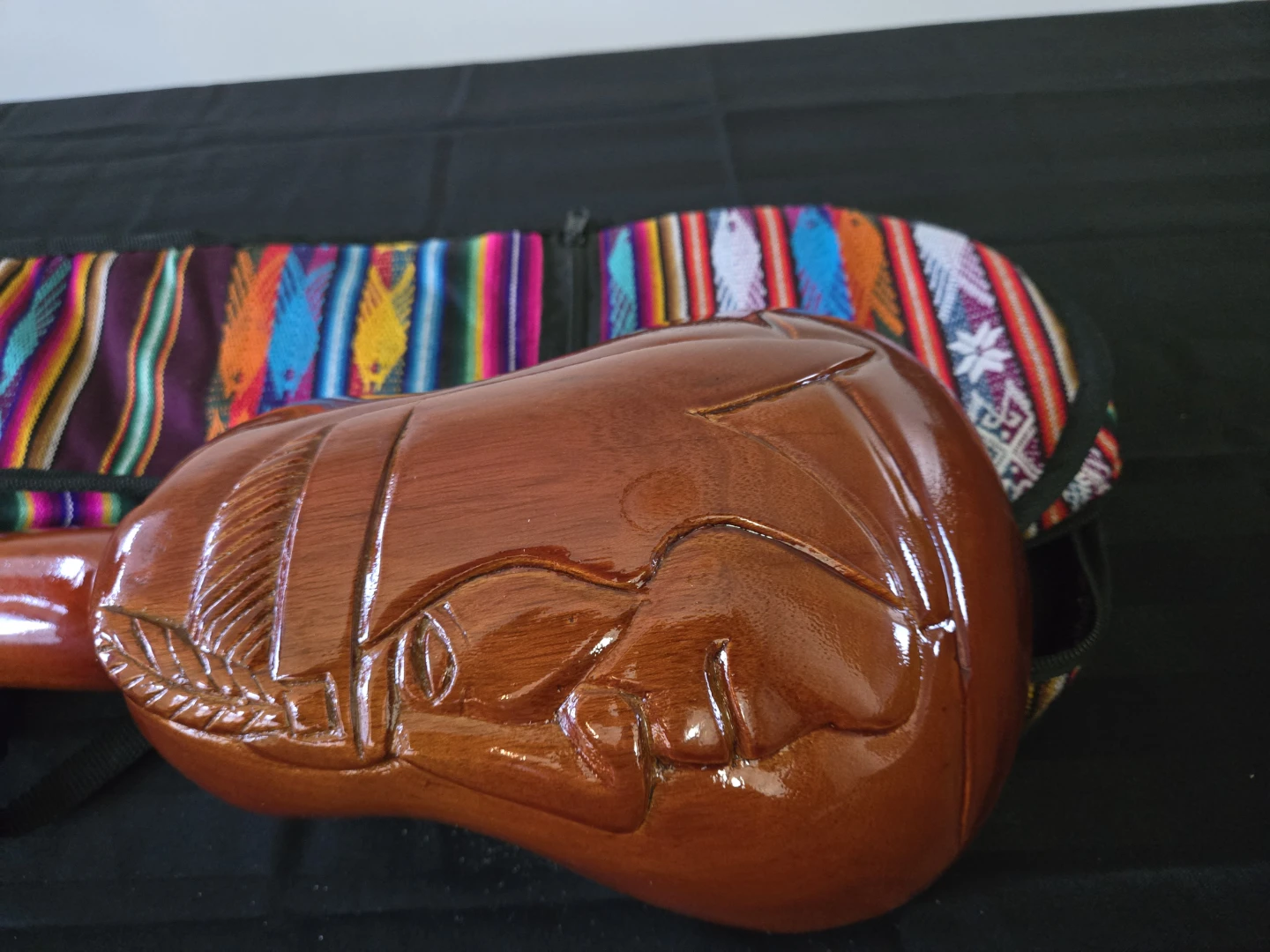 Ecuadorian Charango with Embroidered Gig Bag - photo 3