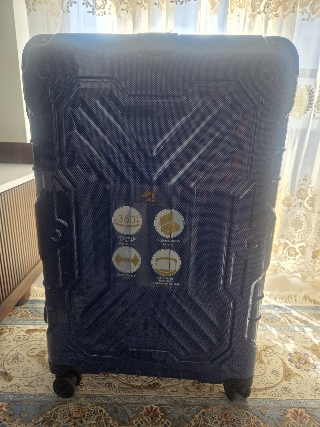 Blue Hardside Spinner Luggage