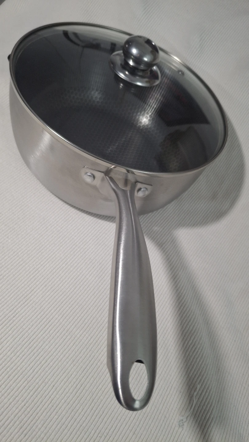 Stainless Steel Pot with Glass Lid 24cm ❤️ - photo 5
