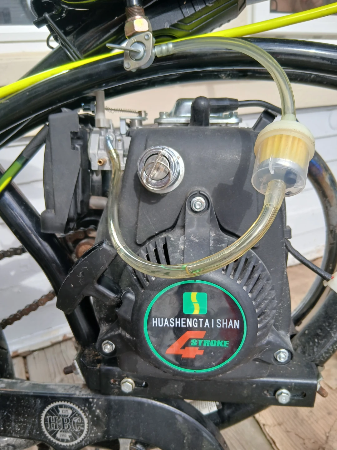 Black Motorized Bicycle - Easy Rider