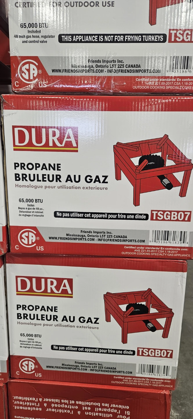 DURA Propane Burner with Hose - 65,000 BTU