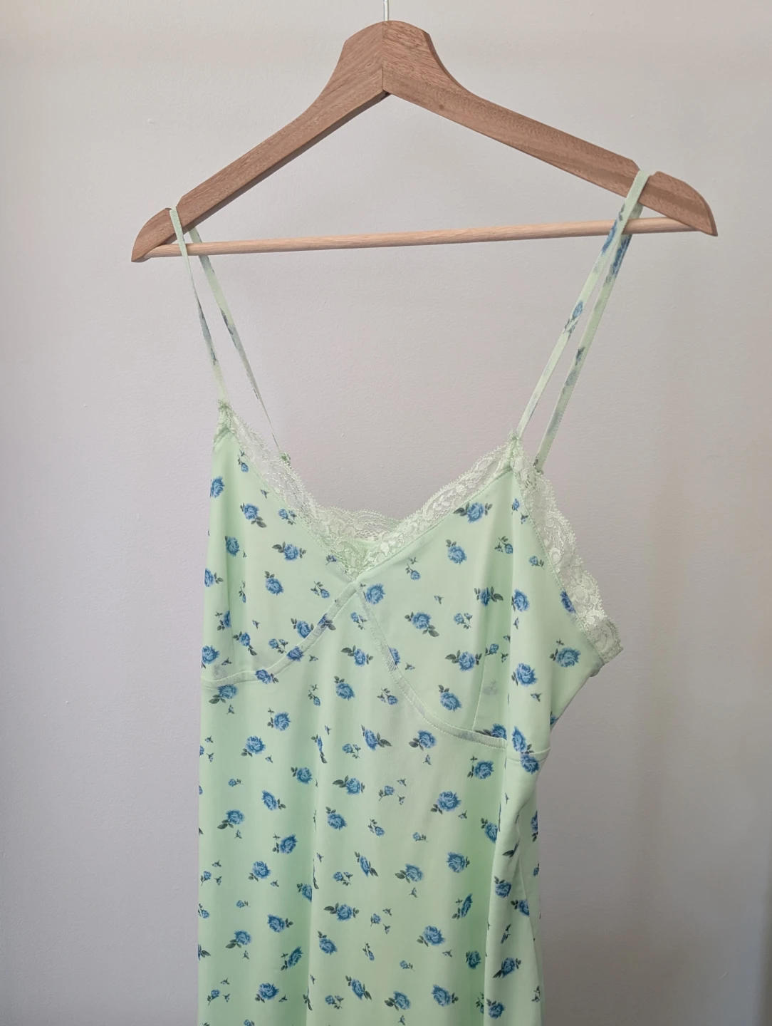 Wild Fable Green Floral Slip Dress Size M