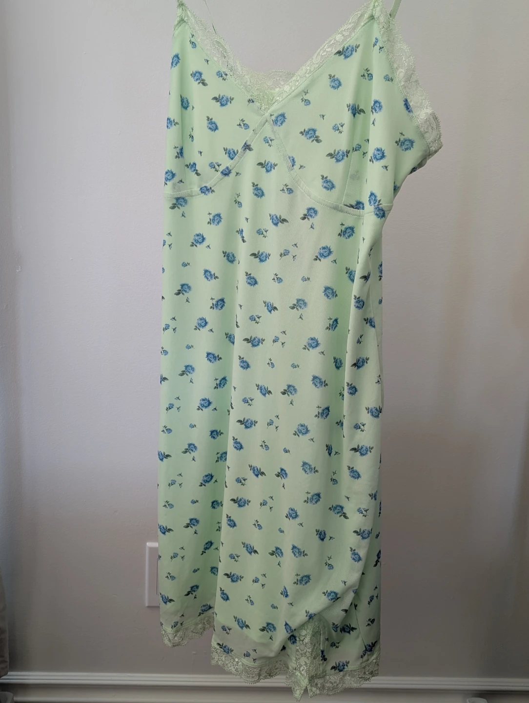 Wild Fable Green Floral Slip Dress Size M - photo 2