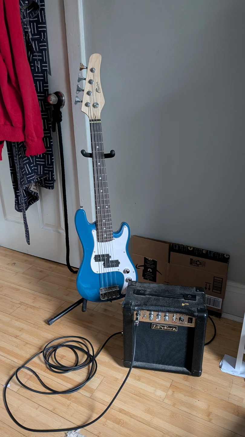 Raptor Bass Guitar with Typhoon Amplifier