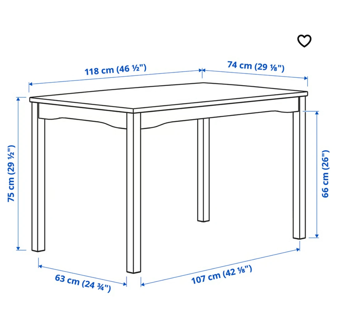 IKEA Dining Table and Chairs Set - photo 2
