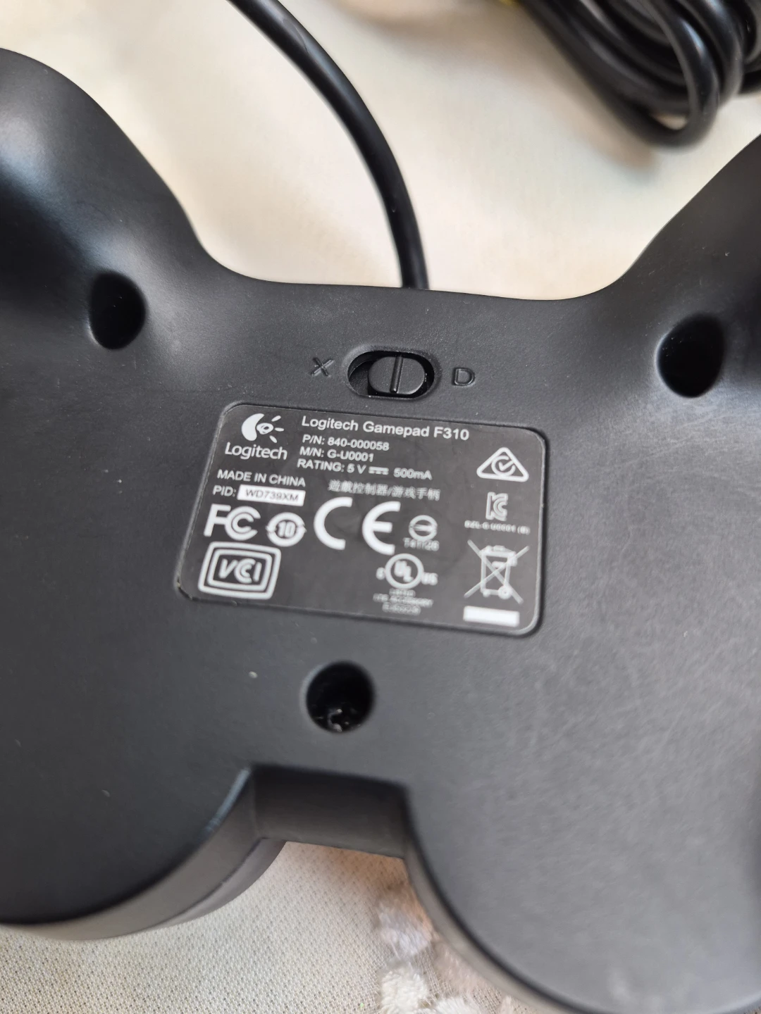 Logitech Gamepad F310 Wired USB Game Controller for PC/Mac - photo 4