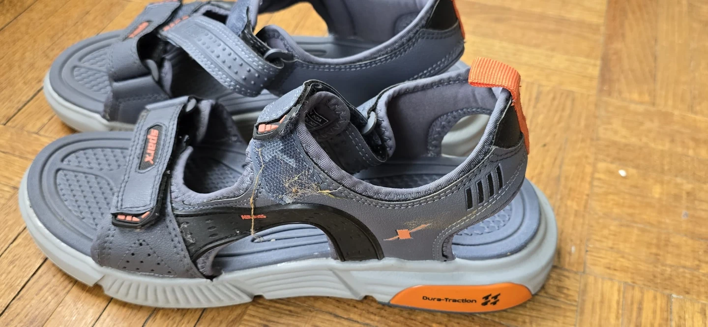 Sparx Kids Grey & Orange Sandals - photo 2