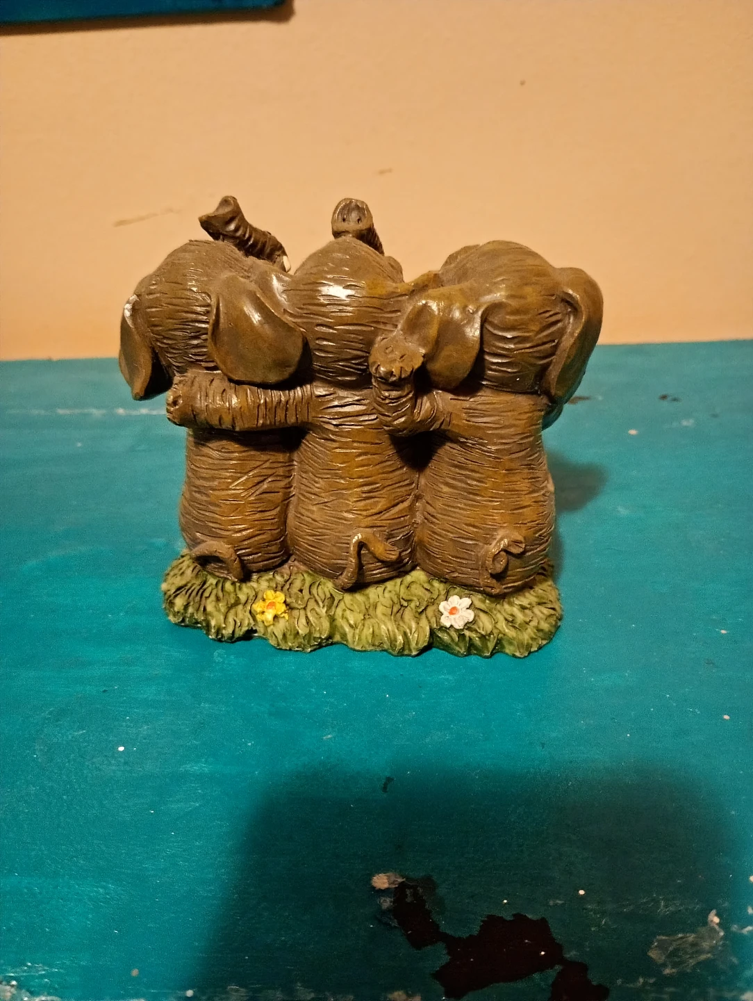 Three Elephants Figurine