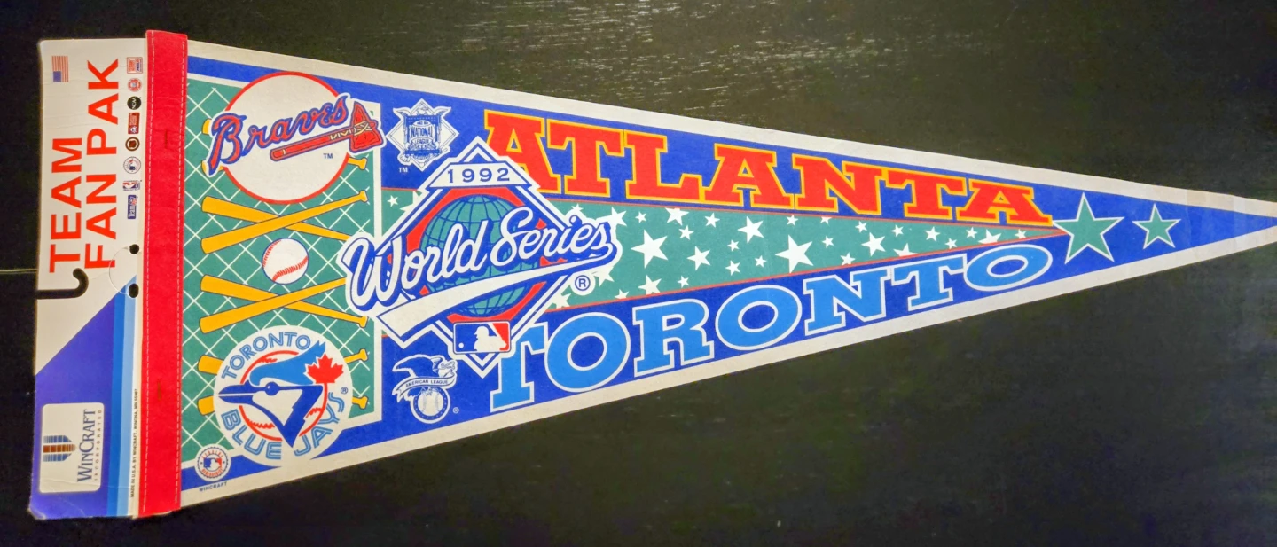 1992 Toronto Blue Jays World Series Champions Pennants - photo 2