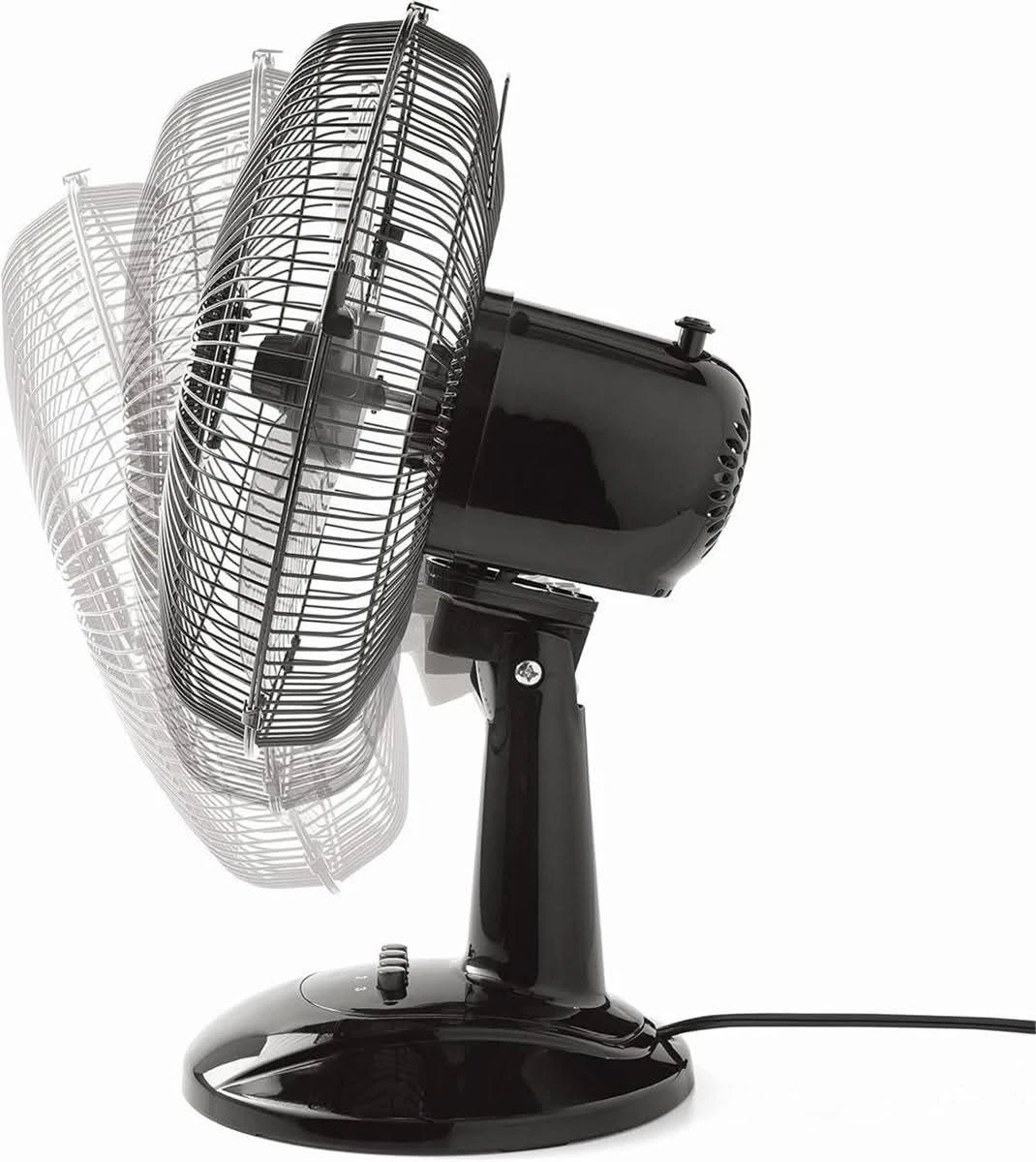 Black Oscillating Table Fan - photo 2