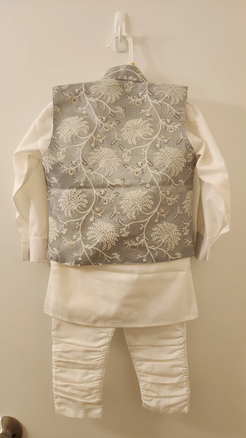 Children's Kurta Pajama Set with Waistcoat - photo 3