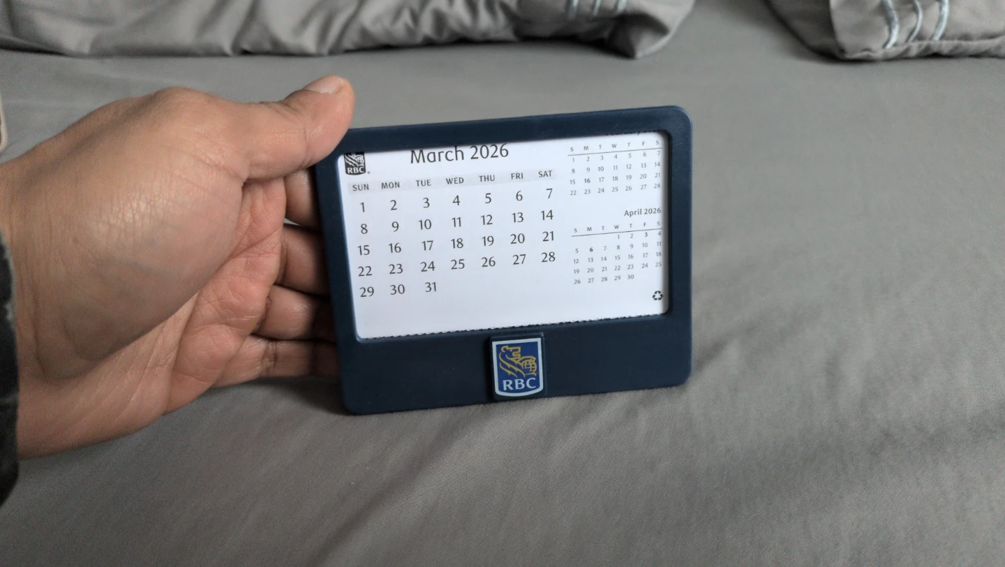 RBC Desktop Calendar - March 2026 - photo 3